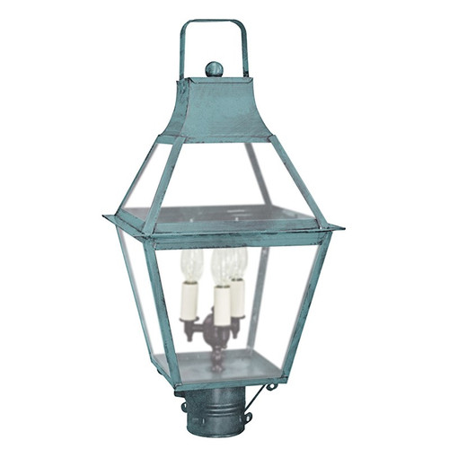 Northeast Lantern - 2243-VG-LT3-FST - Three Light Post Mount - Uxbridge - Verdi Gris