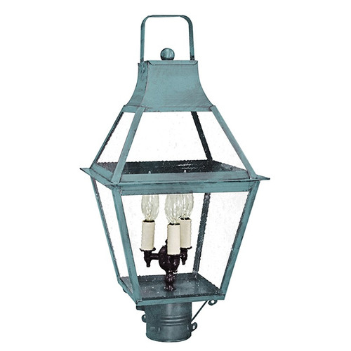 Northeast Lantern - 2243-VG-LT3-SMG - Three Light Post Mount - Uxbridge - Verdi Gris