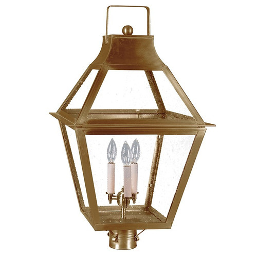 Northeast Lantern - 2253-AB-LT3-SMG - Three Light Post Mount - Uxbridge - Antique Brass