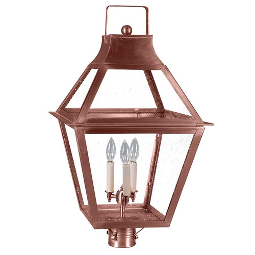 Northeast Lantern - 2253-AC-LT3-SMG - Three Light Post Mount - Uxbridge - Antique Copper
