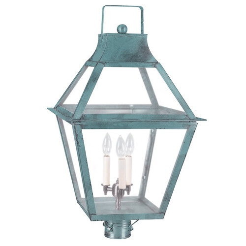 Northeast Lantern - 2253-VG-LT3-FST - Three Light Post Mount - Uxbridge - Verdi Gris