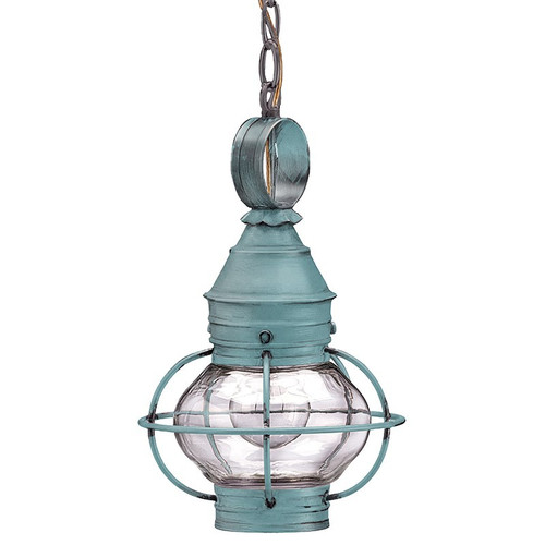 Northeast Lantern - 2512-VG-MED-CLR - One Light Hanging Lantern - Onion - Verdi Gris