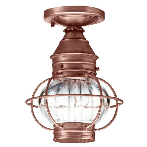 Northeast Lantern - 2514-AC-MED-OPT - One Light Flush Mount - Onion - Antique Copper