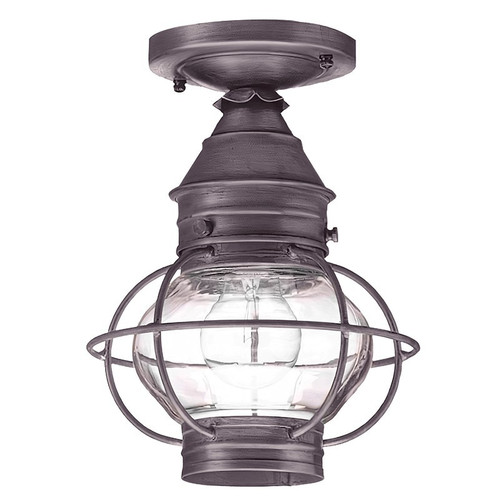 Northeast Lantern - 2514-DB-MED-CLR - One Light Flush Mount - Onion - Dark Brass
