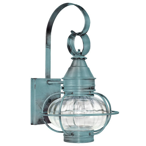 Northeast Lantern - 2521-VG-MED-OPT - One Light Wall Mount - Onion - Verdi Gris