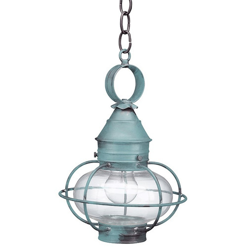 Northeast Lantern - 2522-VG-MED-CLR - One Light Hanging Lantern - Onion - Verdi Gris