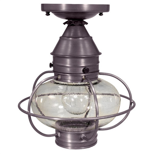 Northeast Lantern - 2524-DB-MED-CSG - One Light Flush Mount - Onion - Dark Brass