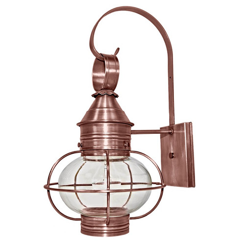 Northeast Lantern - 2531-AC-MED-CLR - One Light Wall Mount - Onion - Antique Copper