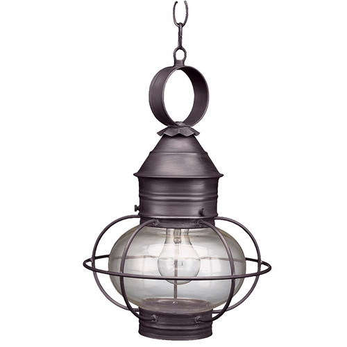 Northeast Lantern - 2532-DB-MED-CLR - One Light Hanging Lantern - Onion - Dark Brass