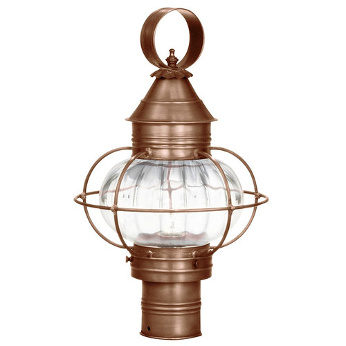Northeast Lantern - 2533-AC-MED-OPT - One Light Post Mount - Onion - Antique Copper