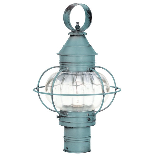 Northeast Lantern - 2533-VG-MED-OPT - One Light Post Mount - Onion - Verdi Gris