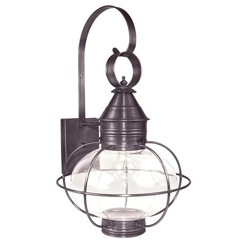 Northeast Lantern - 2541-DB-MED-CLR - One Light Wall Mount - Onion - Dark Brass