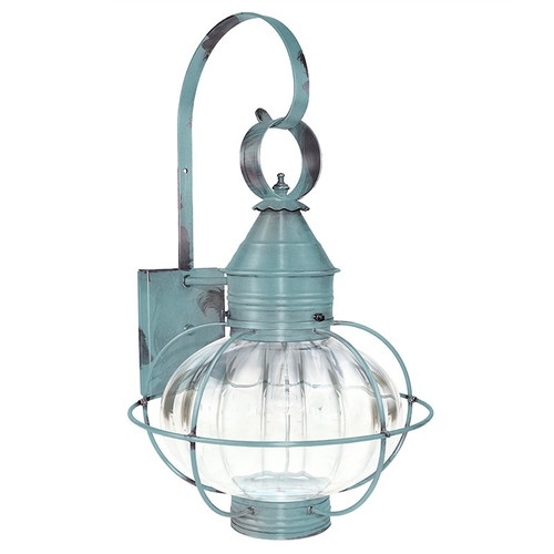 Northeast Lantern - 2541-VG-MED-OPT - One Light Wall Mount - Onion - Verdi Gris