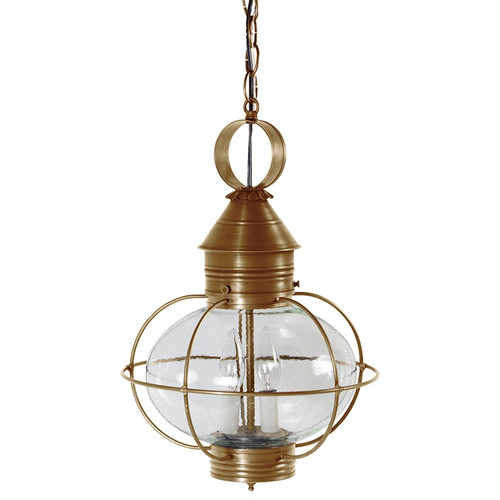 Northeast Lantern - 2542-AB-LT2-CSG - Two Light Hanging Lantern - Onion - Antique Brass