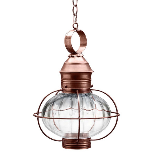 Northeast Lantern - 2542-AC-MED-OPT - One Light Hanging Lantern - Onion - Antique Copper
