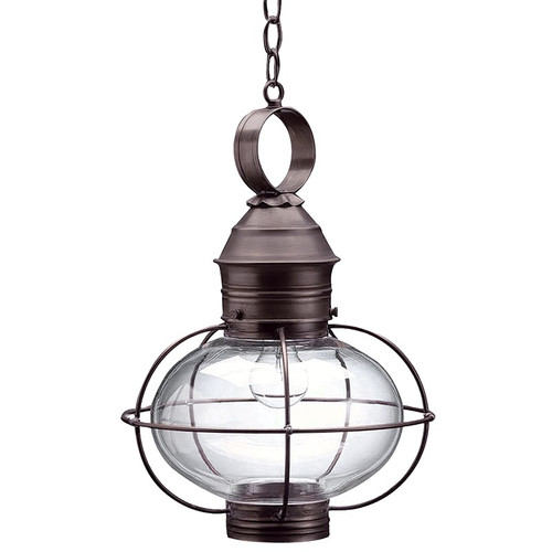 Northeast Lantern - 2542-DB-MED-CLR - One Light Hanging Lantern - Onion - Dark Brass