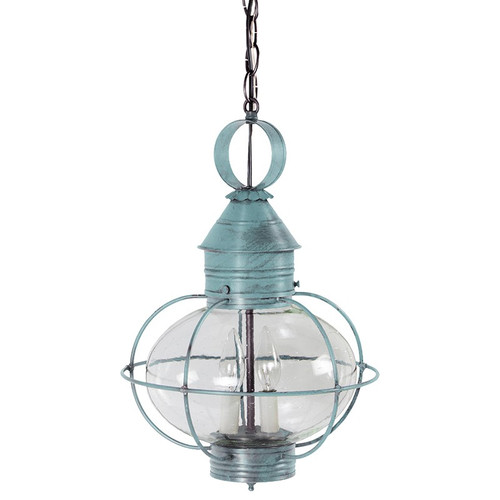 Northeast Lantern - 2542-VG-LT2-CSG - Two Light Hanging Lantern - Onion - Verdi Gris