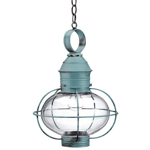 Northeast Lantern - 2542-VG-MED-CLR - One Light Hanging Lantern - Onion - Verdi Gris
