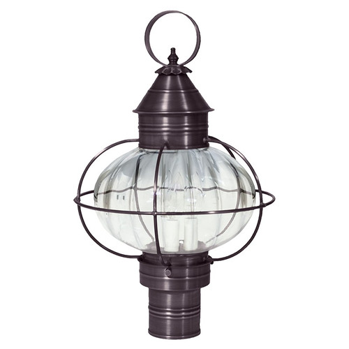 Northeast Lantern - 2543-DB-LT3-OPT - Three Light Post Mount - Onion - Dark Brass