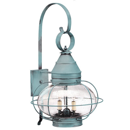 Northeast Lantern - 2571-VG-LT2-CSG - Two Light Wall Mount - Onion - Verdi Gris