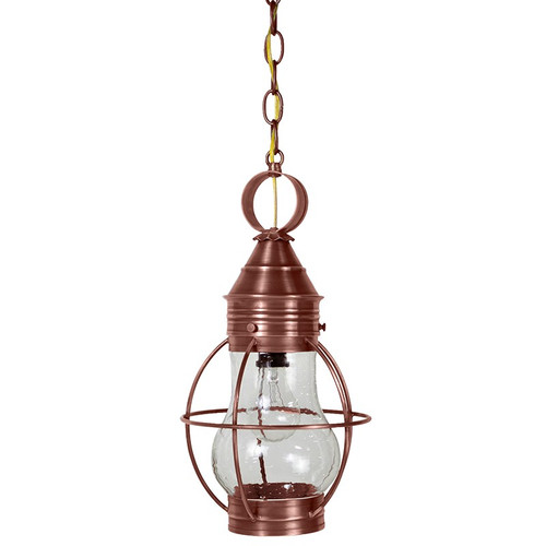 Northeast Lantern - 2722-AC-MED-CSG - One Light Hanging Lantern - Bosc - Antique Copper