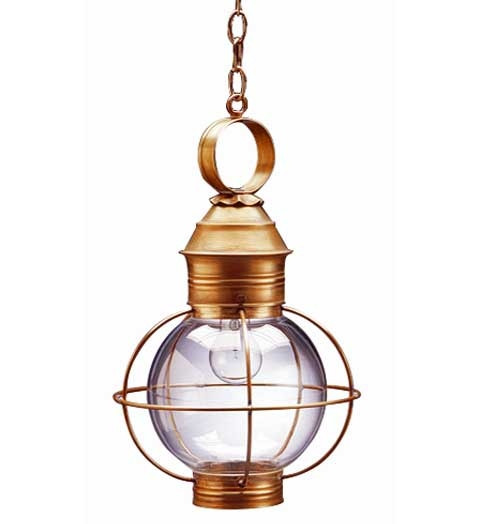 Northeast Lantern - 2832-AB-MED-CLR - One Light Hanging Lantern - Round - Antique Brass