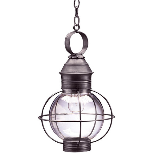 Northeast Lantern - 2832-DB-MED-CLR - One Light Hanging Lantern - Round - Dark Brass