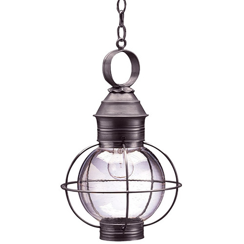 Northeast Lantern - 2832-DB-MED-CSG - One Light Hanging Lantern - Round - Dark Brass