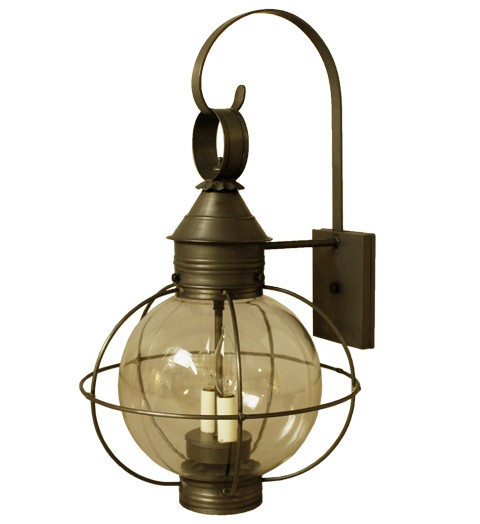 Northeast Lantern - 2841-DB-LT2-CLR - Two Light Wall Mount - Round - Dark Brass