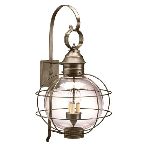 Northeast Lantern - 2851-DAB-LT3-CLR - Three Light Wall Mount - Round - Dark Antique Brass