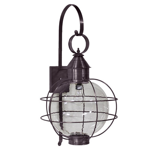 Northeast Lantern - 2851-DB-MED-CSG - One Light Wall Mount - Round - Dark Brass