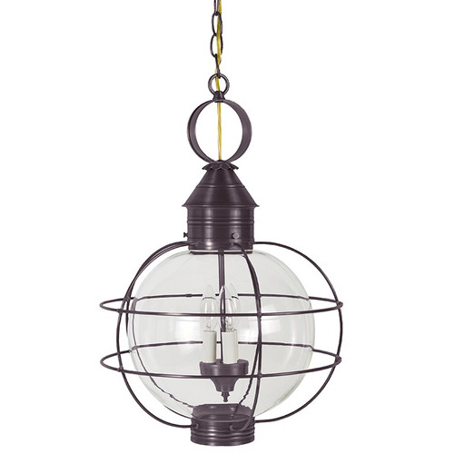 Northeast Lantern - 2852-DB-LT3-CLR - Three Light Hanging Lantern - Round - Dark Antique Brass