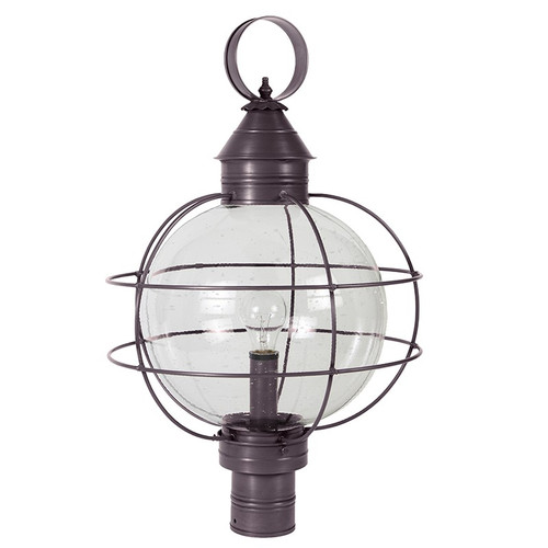 Northeast Lantern - 2853-DB-MED-CSG - One Light Post Mount - Round - Dark Brass