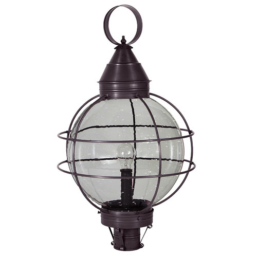 Northeast Lantern - 2863-DB-MED-CSG - One Light Post Mount - Round - Dark Brass