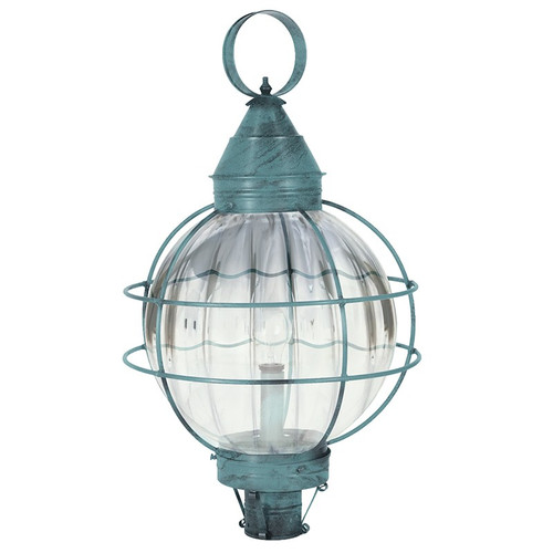 Northeast Lantern - 2863-VG-MED-OPT - One Light Post Mount - Round - Verdi Gris