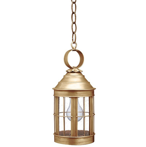Northeast Lantern - 3312-AB-MED-CSG - One Light Hanging Lantern - Heal - Antique Brass