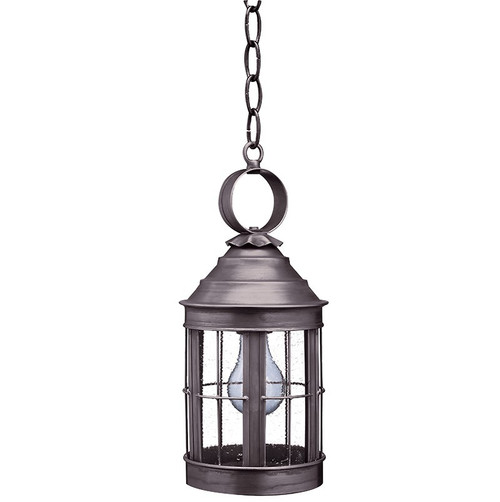 Northeast Lantern - 3312-DB-MED-CSG - One Light Hanging Lantern - Heal - Dark Brass