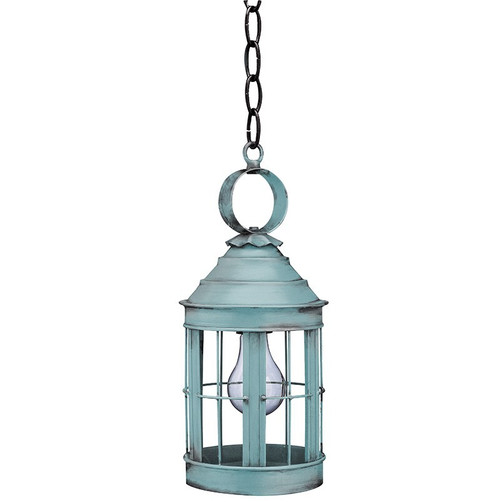 Northeast Lantern - 3312-VG-MED-CLR - One Light Hanging Lantern - Heal - Verdi Gris