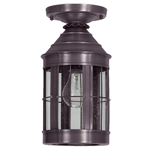 Northeast Lantern - 3314-DB-MED-SMG - One Light Flush Mount - Heal - Dark Brass