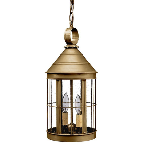 Northeast Lantern - 3332-AB-LT2-CSG - Two Light Hanging Lantern - Heal - Antique Brass
