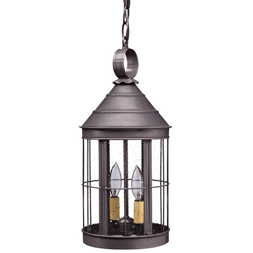 Northeast Lantern - 3332-DB-LT2-CSG - Two Light Hanging Lantern - Heal - Dark Brass