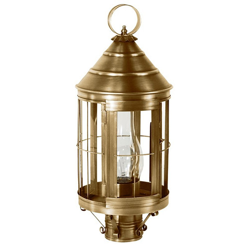Northeast Lantern - 3333-AB-CIM-CLR - One Light Post Mount - Heal - Antique Brass