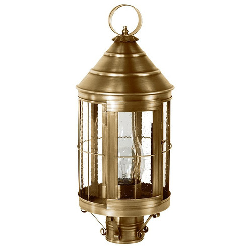 Northeast Lantern - 3333-AB-CIM-CSG - One Light Post Mount - Heal - Antique Brass