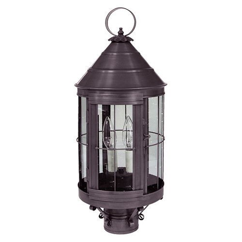 Northeast Lantern - 3333-DB-LT2-CSG - Two Light Post Mount - Heal - Dark Brass