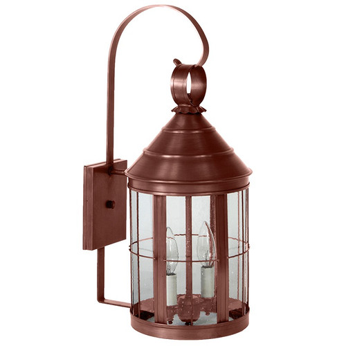 Northeast Lantern - 3337-AC-LT2-SMG-OB - Two Light Wall Mount - Heal - Antique Copper