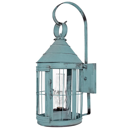 Northeast Lantern - 3337-VG-CIM-CLR - One Light Wall Mount - Heal - Verdi Gris