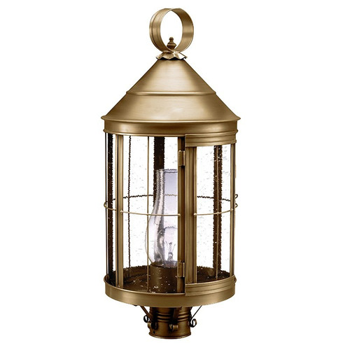 Northeast Lantern - 3353-AB-CIM-CSG - One Light Post Mount - Heal - Antique Brass