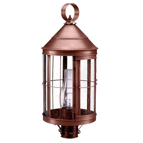 Northeast Lantern - 3353-AC-CIM-SMG - One Light Post Mount - Heal - Antique Copper