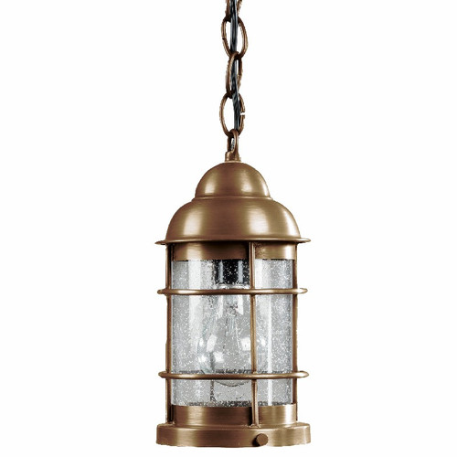 Northeast Lantern - 3512-AB-MED-CSG - One Light Hanging Lantern - Nautical - Antique Brass
