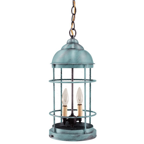 Northeast Lantern - 3532-VG-LT2-CSG - Two Light Hanging Lantern - Nautical - Verdi Gris